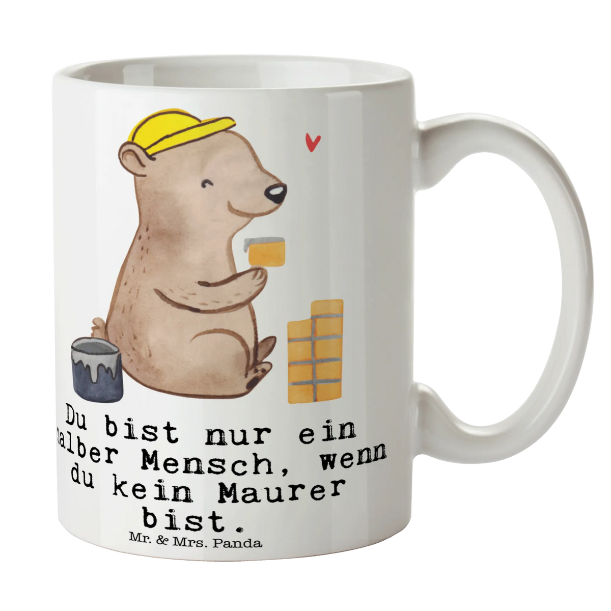 Tasse Maurer Herz Geschenktasse, Pott, cappuccinotasse, kaffeetasse bedruckt, Keramikbecher, hochwertige tasse, Bürotasse, Designtasse, Frühstücksbecher, haferl, Tasse, Trinkbecher, kaffeetasse keramik, Tasse mit Motiv, tasse für kaffee, Becher, Trinktasse, Bürobecher, Tasse mit Spruch, Henkelpott, Kaffeebecher, statement tasse, Sprüchetasse, Henkeltasse, Bedruckte Tasse, Kaffeepott, milchkaffeetasse, Teetasse, design tasse, Teebecher, heißgetränkebecher, Motivtasse, tasse für büro, Kaffeetasse, kaffeebecher keramik, Frühstückstasse, Kakaotasse, kaffeebecher bedruckt, milchtasse, Teepott, Keramiktasse, kakaobecher, Dekotasse, schöne tasse, Henkelbecher, Abschied, Jubiläum, Rente, Kollege, Geschenk, Kollegin, Arbeitskollege, Mitarbeiter, Firma, Danke, Dankeschön, Schenken, Beruf, Ausbildung, Handwerker, Maurermeister, Maurerbetrieb, Gesellenprüfung, Maurer