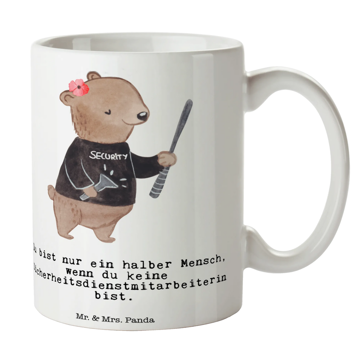 Mug Female security service employee Heart gift, sayings, gift idea, best, farewell gift, passing exam, anniversary, retirement, promotion, job start, profession