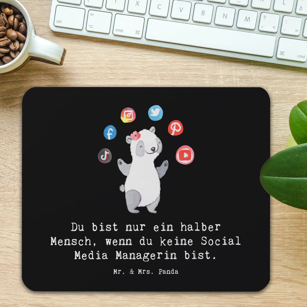Mouse mat Social Media Manager heart Pad, saying, fun, mousepad, Office, PC, Print, Mouse Pad, Work, Motif, Student, Gift, Study, Mouse, gift, gift idea, best, farewell gift, passing exam, anniversary, retirement, promotion, job start, sayings, funny, profession