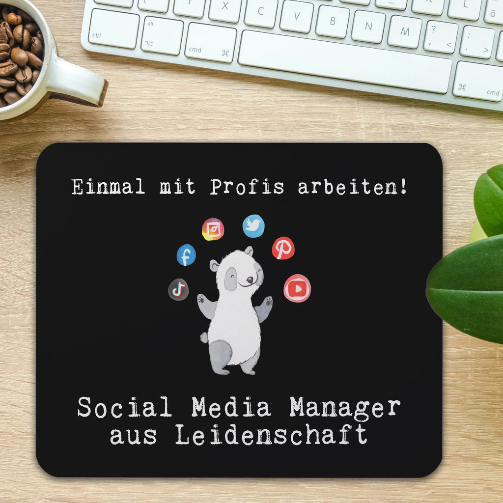Mouse mat Social Media Manager Passion Work, Print, PC, Mouse Pad, Gift, mousepad, saying, Office, fun, Motif, Study, Mouse, Student, Pad, gift, gift idea, best, farewell gift, passing exam, anniversary, retirement, promotion, job start, sayings, funny, profession