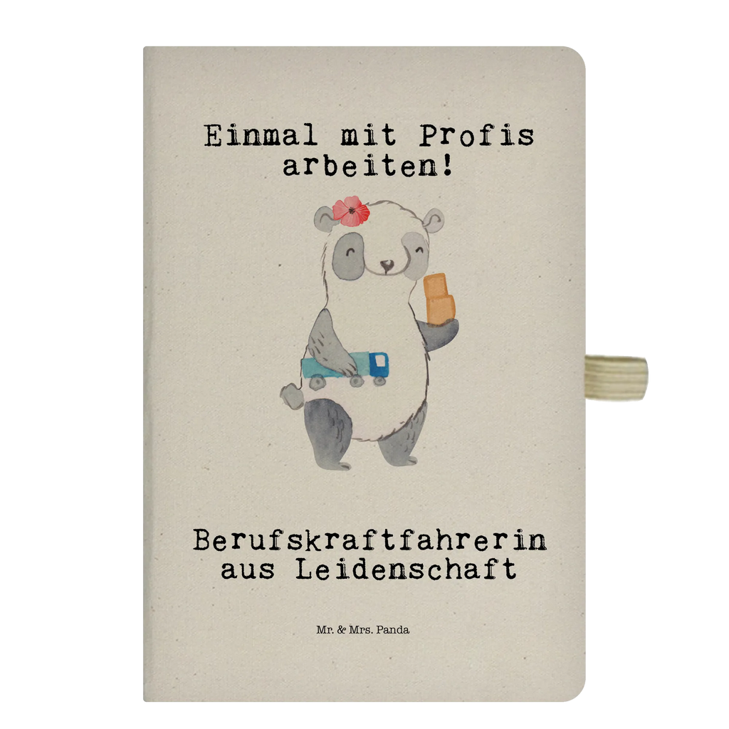 DIN A6 Baumwoll Notizbuch Berufskraftfahrerin aus Leidenschaft Notizen, Eintragebuch, Tagebuch, Notizblock, Adressbuch, Journal, Kladde, Skizzenbuch, Notizheft, Schreibbuch, Schreibheft, Beruf, Ausbildung, Jubiläum, Abschied, Rente, Kollege, Kollegin, Geschenk, Schenken, Arbeitskollege, Mitarbeiter, Firma, Danke, Dankeschön
