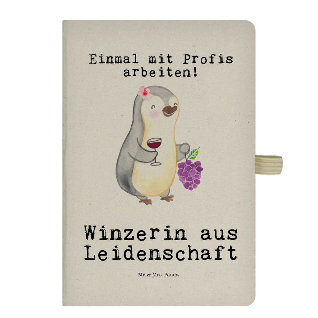 Bawełniany notes DIN A5 Winiarka pasja Zawód, Wykształcenie, Jubileusz, Pożegnanie, Emerytura, Kolega, Koleżanka, Prezent, Dawać, Pracownik, Współpracownik, Firma, Dziękuję, Dziękuję bardzo