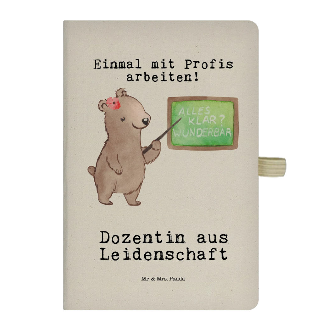Bawełniany notatnik DIN A4 wykładowczyni Pasja Zawód, Wykształcenie, Jubileusz, Pożegnanie, Emerytura, Kolega, Koleżanka, Prezent, Dawać, Pracownik, Współpracownik, Firma, Dziękuję, Dziękuję bardzo