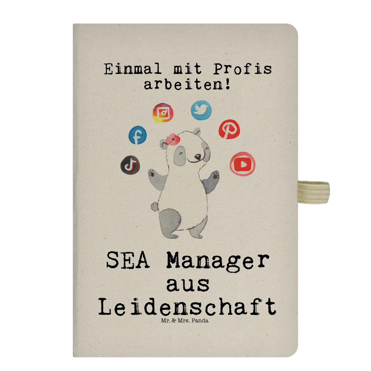 Cotton notebook SEA Manager Passion gift, sayings, gift idea, best, farewell gift, passing exam, anniversary, retirement, promotion, job start, profession