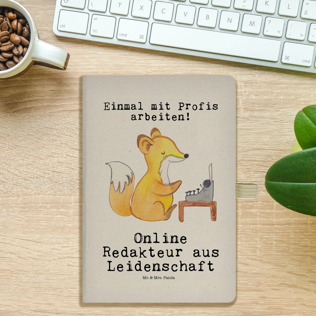 DIN A6 Baumwoll Notizbuch Online Redakteur aus Leidenschaft Notizen, Eintragebuch, Tagebuch, Notizblock, Adressbuch, Journal, Kladde, Skizzenbuch, Notizheft, Schreibbuch, Schreibheft, Beruf, Ausbildung, Jubiläum, Abschied, Rente, Kollege, Kollegin, Geschenk, Schenken, Arbeitskollege, Mitarbeiter, Firma, Danke, Dankeschön
