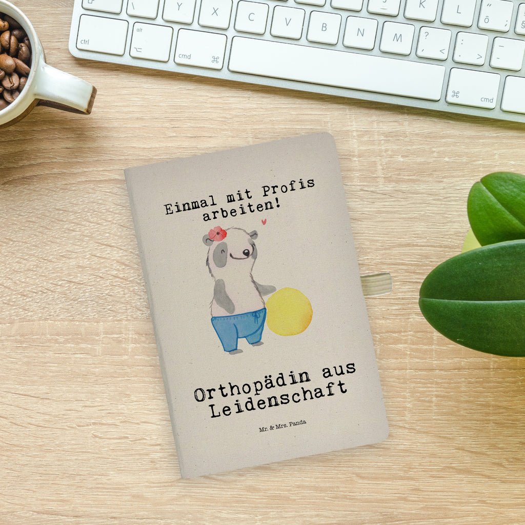 Cotton notebook Female Orthopedist Passion notes, notepad, writing book, entry book, journal, diary, notebook, sketchbook, address book, gift, gift idea, best, farewell gift, passing exam, anniversary, retirement, promotion, job start, sayings, funny, profession