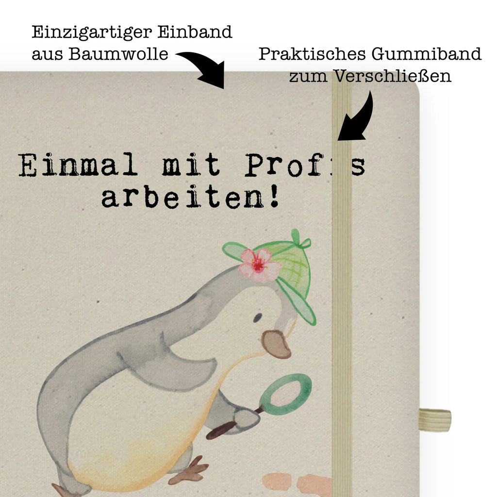 Cotton notebook Female detective Passion writing book, entry book, notepad, address book, notebook, diary, journal, sketchbook, notes, gift, gift idea, best, farewell gift, passing exam, anniversary, retirement, promotion, job start, sayings, funny, profession