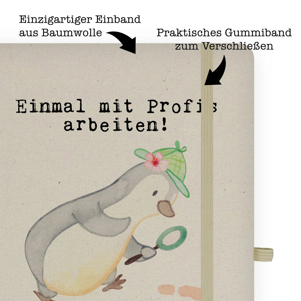 Cotton notebook Female detective Passion writing book, entry book, notepad, address book, notebook, diary, journal, sketchbook, notes, gift, gift idea, best, farewell gift, passing exam, anniversary, retirement, promotion, job start, sayings, funny, profession