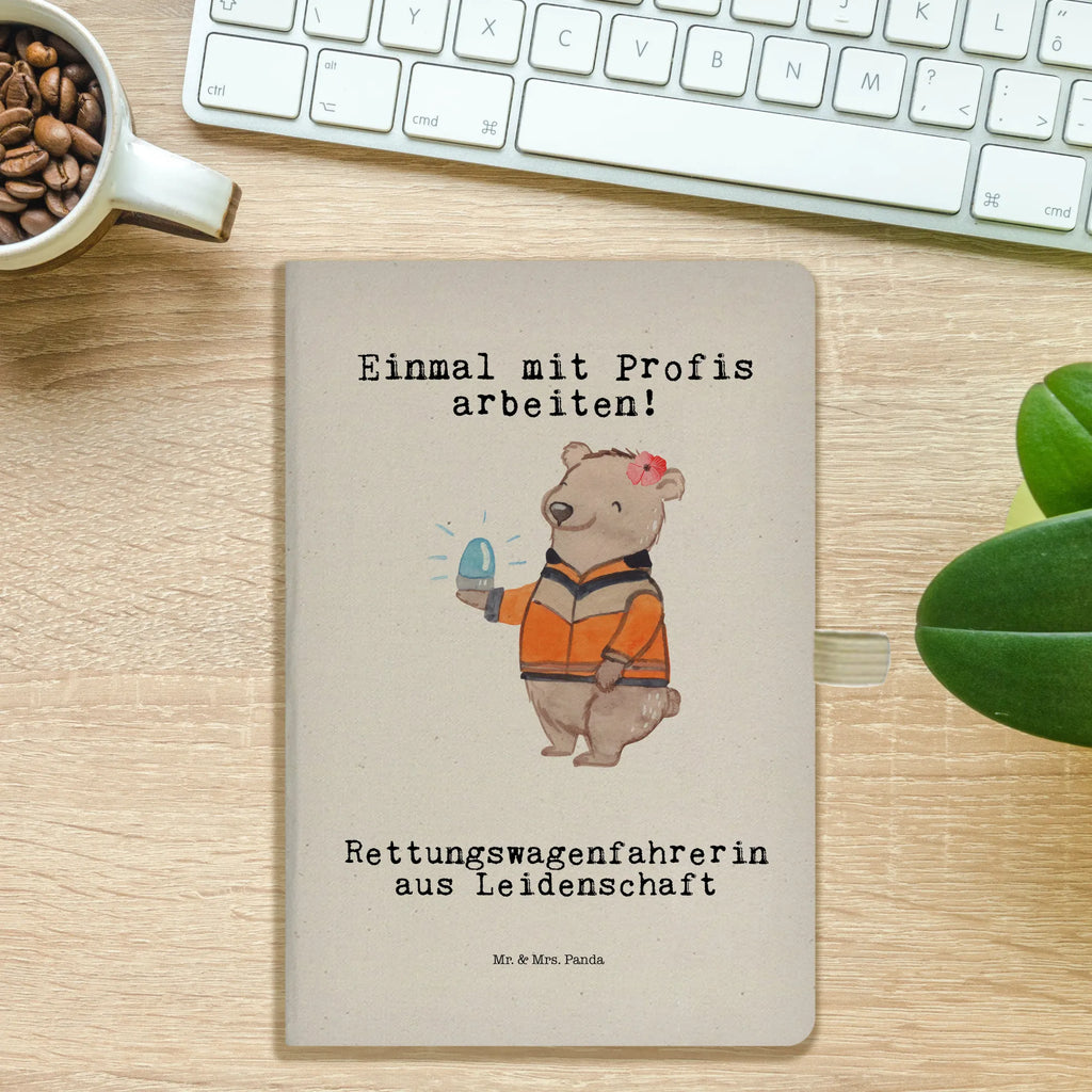 Cotton notebook Ambulance driver Passion writing book, journal, notepad, notes, entry book, address book, notebook, diary, sketchbook, gift, gift idea, best, farewell gift, passing exam, anniversary, retirement, promotion, job start, sayings, funny, profession