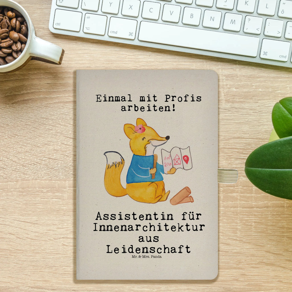 Cotton notebook Interior Design Assistant Passion Notizen, Eintragebuch, Tagebuch, Notizblock, Adressbuch, Journal, Kladde, Skizzenbuch, Notizheft, Schreibbuch, Schreibheft, Beruf, Ausbildung, Jubiläum, Abschied, Rente, Kollege, Kollegin, Geschenk, Schenken, Arbeitskollege, Mitarbeiter, Firma, Danke, Dankeschön