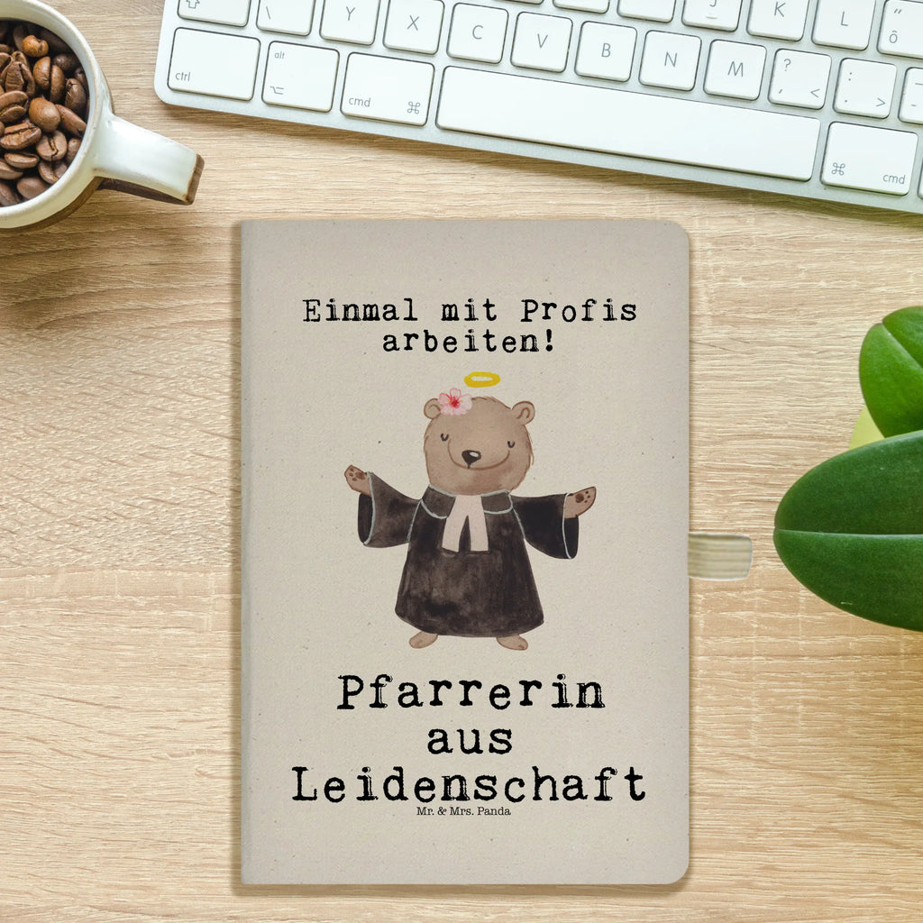 Cotton notebook Pastor Passion Notizen, Eintragebuch, Tagebuch, Notizblock, Adressbuch, Journal, Kladde, Skizzenbuch, Notizheft, Schreibbuch, Schreibheft, Beruf, Ausbildung, Jubiläum, Abschied, Rente, Kollege, Kollegin, Geschenk, Schenken, Arbeitskollege, Mitarbeiter, Firma, Danke, Dankeschön, Pastorin, Dienerin Gottes<br />Geistliche, Pfarrerin, Predigerin<br />Priesterin, Theologin, Kirche