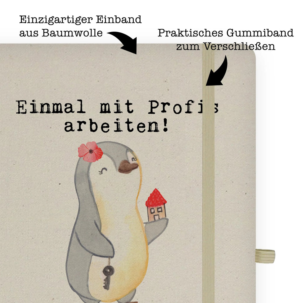 Cotton notebook Real estate agent Passion writing book, sketchbook, diary, address book, journal, notes, entry book, notepad, notebook, gift, gift idea, best, farewell gift, passing exam, anniversary, retirement, promotion, job start, sayings, funny, profession