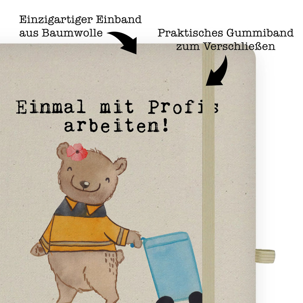 Cotton notebook Specialist - Circular Economy and Waste Management Passion entry book, notepad, address book, writing book, diary, notebook, notes, sketchbook, journal, gift, gift idea, best, farewell gift, passing exam, anniversary, retirement, promotion, job start, sayings, funny, profession