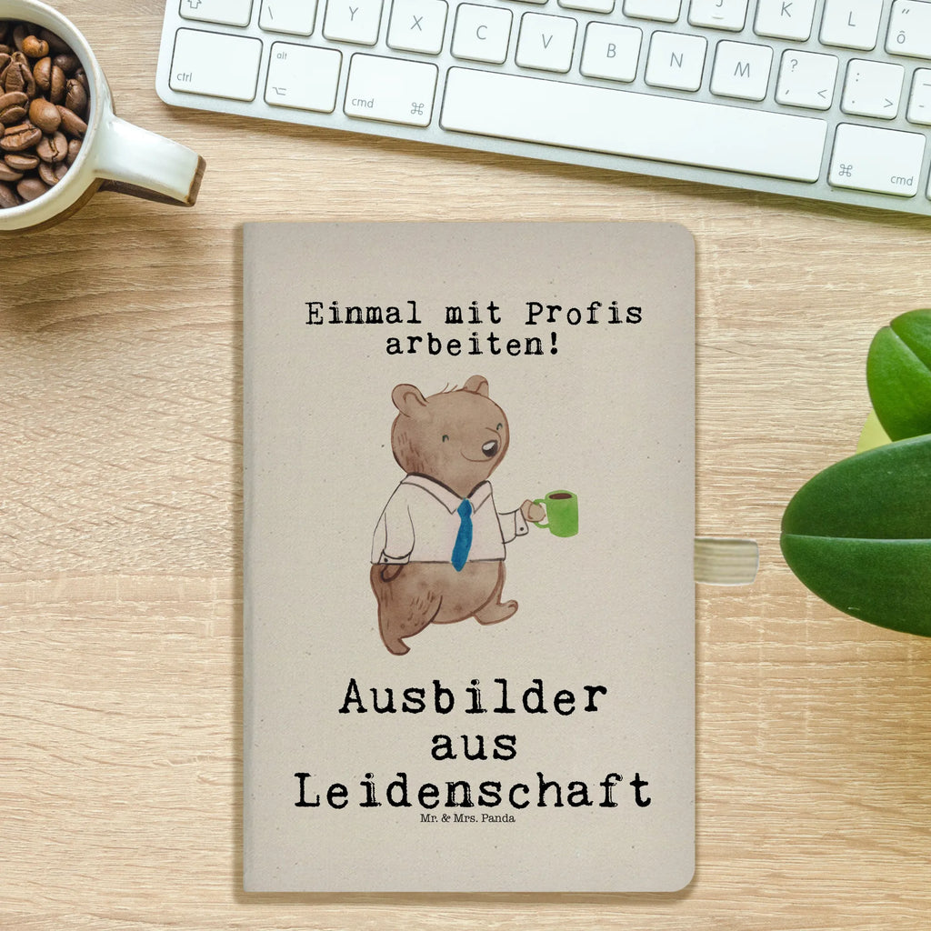 Cotton notebook instructor Passion writing book, sketchbook, notepad, notes, entry book, address book, notebook, diary, journal, gift, gift idea, best, farewell gift, passing exam, anniversary, retirement, promotion, job start, sayings, funny, profession