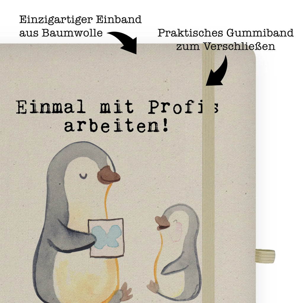 Bawełniany notatnik DIN A4 logopeda pasja Zawód, Wykształcenie, Jubileusz, Pożegnanie, Emerytura, Kolega, Koleżanka, Prezent, Dawać, Pracownik, Współpracownik, Firma, Dziękuję, Dziękuję bardzo