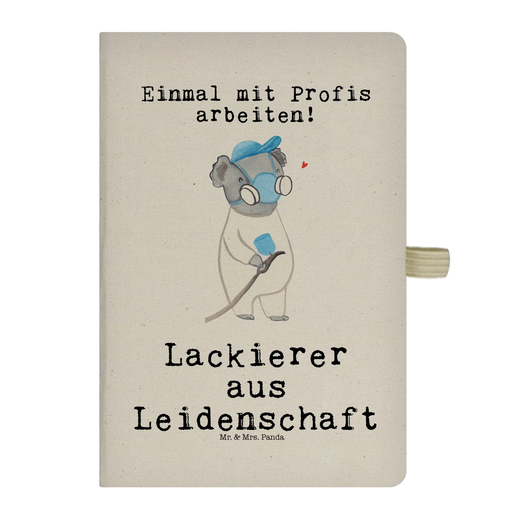 Bawełniany notatnik DIN A4 lakiernik pasja Zawód, Wykształcenie, Jubileusz, Pożegnanie, Emerytura, Kolega, Koleżanka, Prezent, Dawać, Pracownik, Współpracownik, Firma, Dziękuję, Dziękuję bardzo