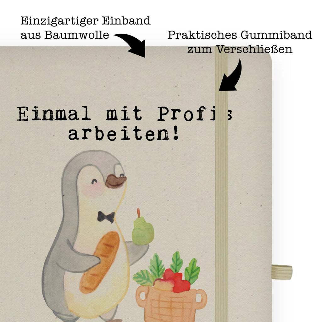 Bawełniany notatnik DIN A4 sprzedawca owoców Pasja Zawód, Wykształcenie, Jubileusz, Pożegnanie, Emerytura, Kolega, Koleżanka, Prezent, Dawać, Pracownik, Współpracownik, Firma, Dziękuję, Dziękuję bardzo