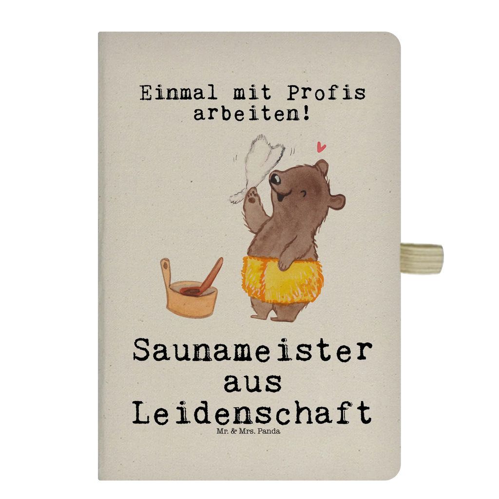 Cotton notebook Sauna Master Passion notes, sketchbook, notepad, notebook, diary, entry book, journal, address book, writing book, gift, gift idea, best, farewell gift, passing exam, anniversary, retirement, promotion, job start, sayings, funny, profession