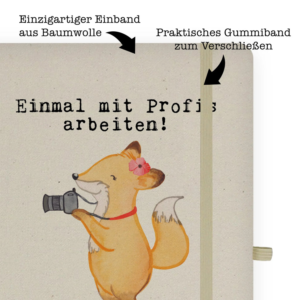 Cotton notebook female photographer Passion sketchbook, journal, entry book, notebook, address book, diary, writing book, notes, notepad, gift, gift idea, best, farewell gift, passing exam, anniversary, retirement, promotion, job start, sayings, funny, profession