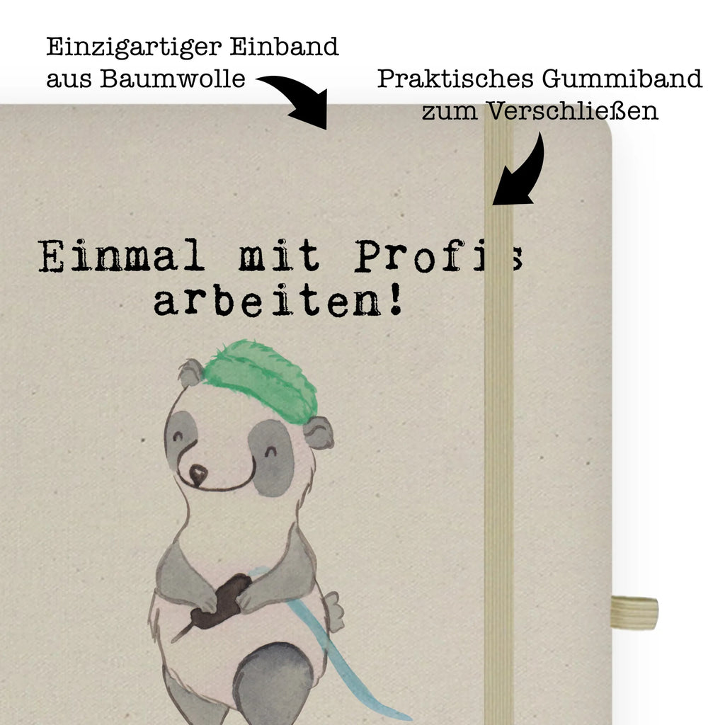 Bawełniany notatnik DIN A4 tatuażysta Pasja Zawód, Wykształcenie, Jubileusz, Pożegnanie, Emerytura, Kolega, Koleżanka, Prezent, Dawać, Pracownik, Współpracownik, Firma, Dziękuję, Dziękuję bardzo