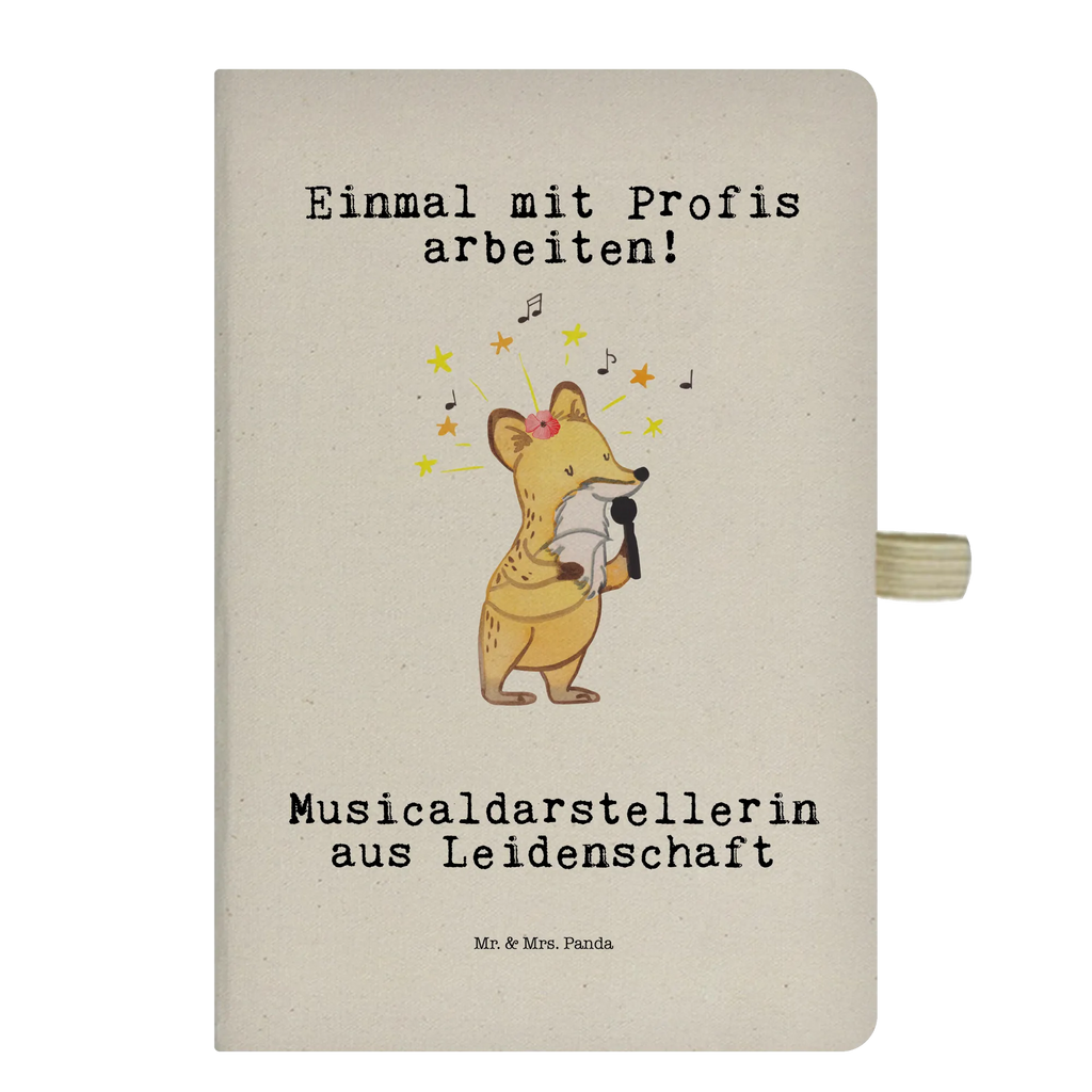 DIN A6 Baumwoll Notizbuch Musicaldarstellerin aus Leidenschaft Notizen, Eintragebuch, Tagebuch, Notizblock, Adressbuch, Journal, Kladde, Skizzenbuch, Notizheft, Schreibbuch, Schreibheft, Beruf, Ausbildung, Jubiläum, Abschied, Rente, Kollege, Kollegin, Geschenk, Schenken, Arbeitskollege, Mitarbeiter, Firma, Danke, Dankeschön