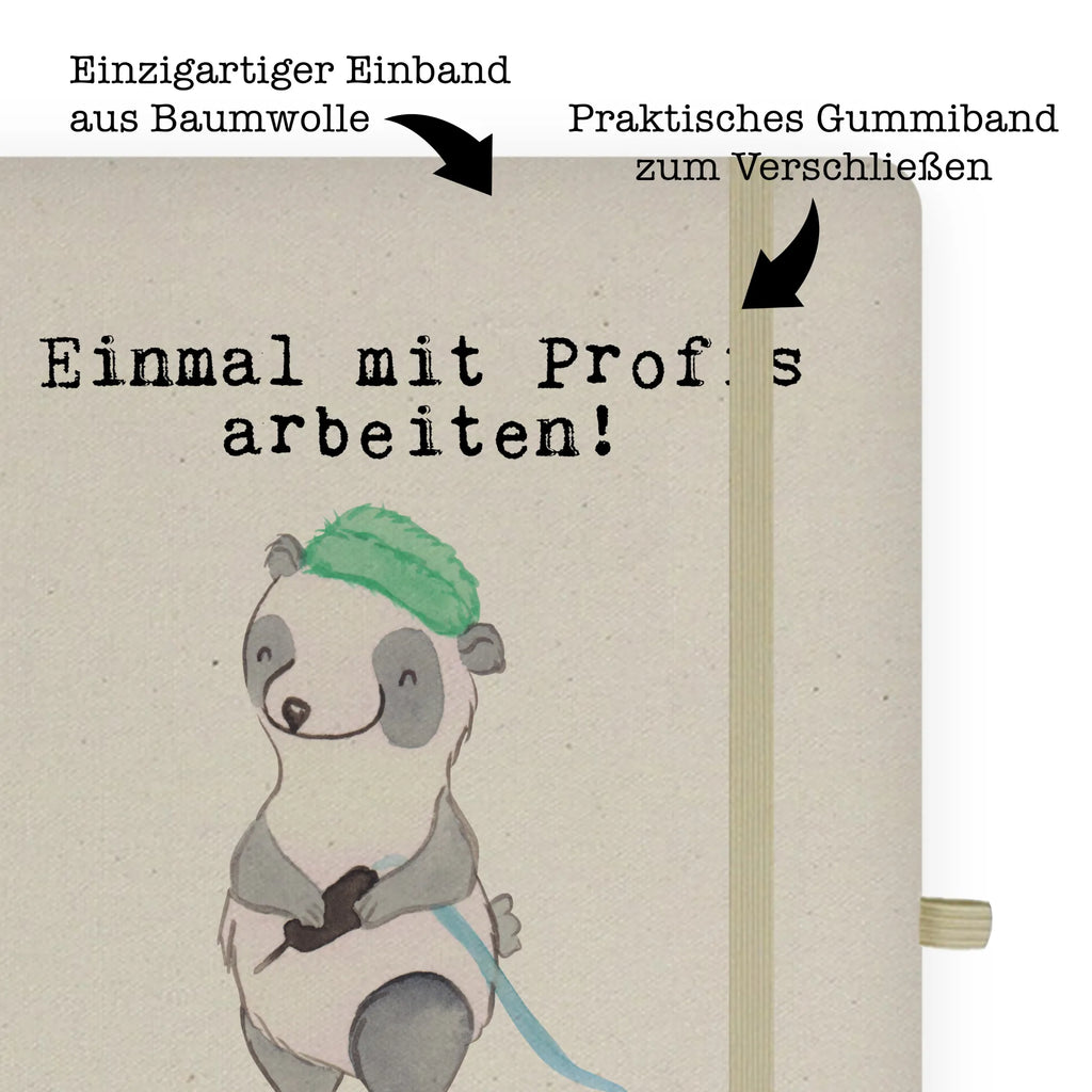 Bawełniany notatnik DIN A4 tatuażysta Pasja Zawód, Wykształcenie, Jubileusz, Pożegnanie, Emerytura, Kolega, Koleżanka, Prezent, Dawać, Pracownik, Współpracownik, Firma, Dziękuję, Dziękuję bardzo