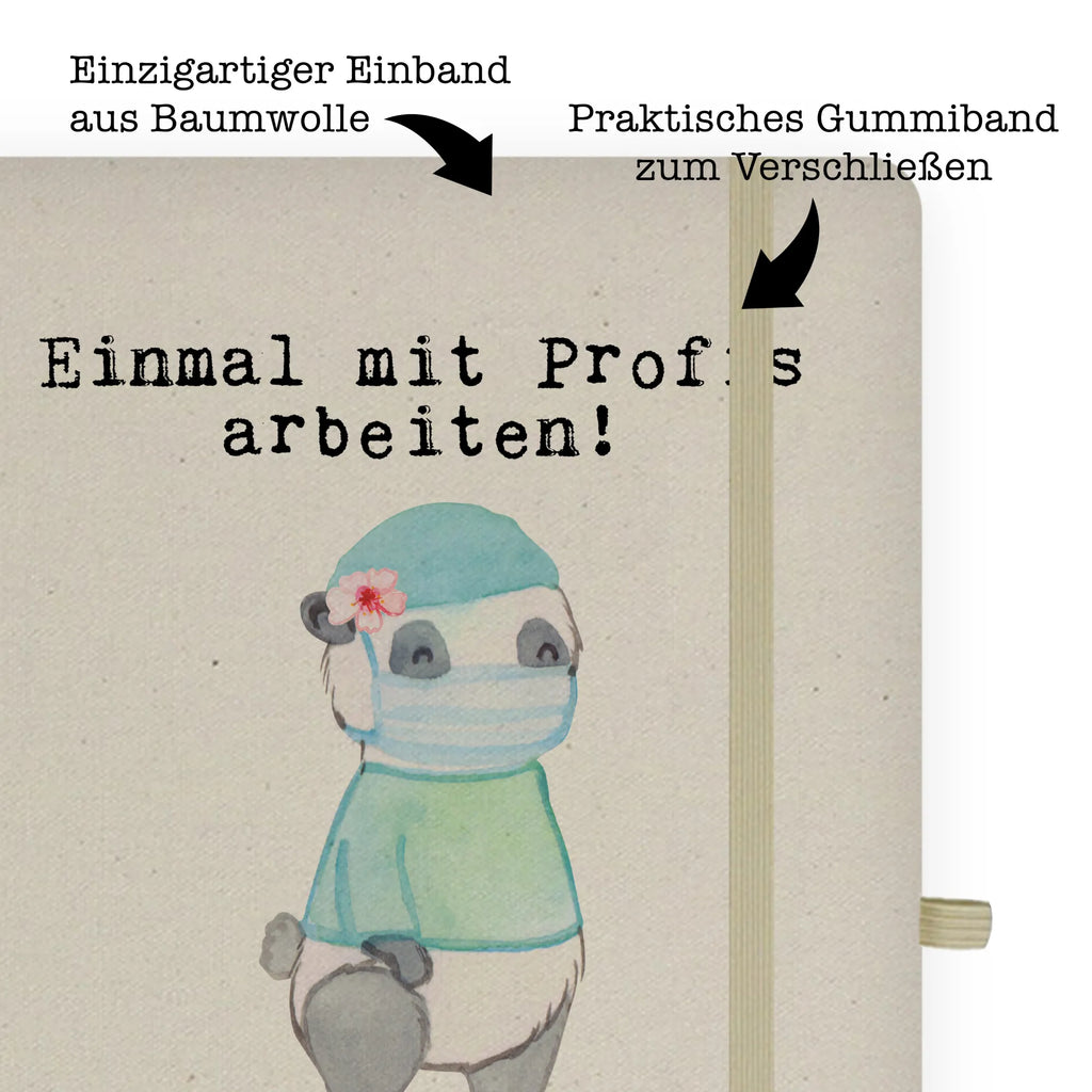 Bawełniany notatnik DIN A4 chirurg Pasja Zawód, Wykształcenie, Jubileusz, Pożegnanie, Emerytura, Kolega, Koleżanka, Prezent, Dawać, Pracownik, Współpracownik, Firma, Dziękuję, Dziękuję bardzo