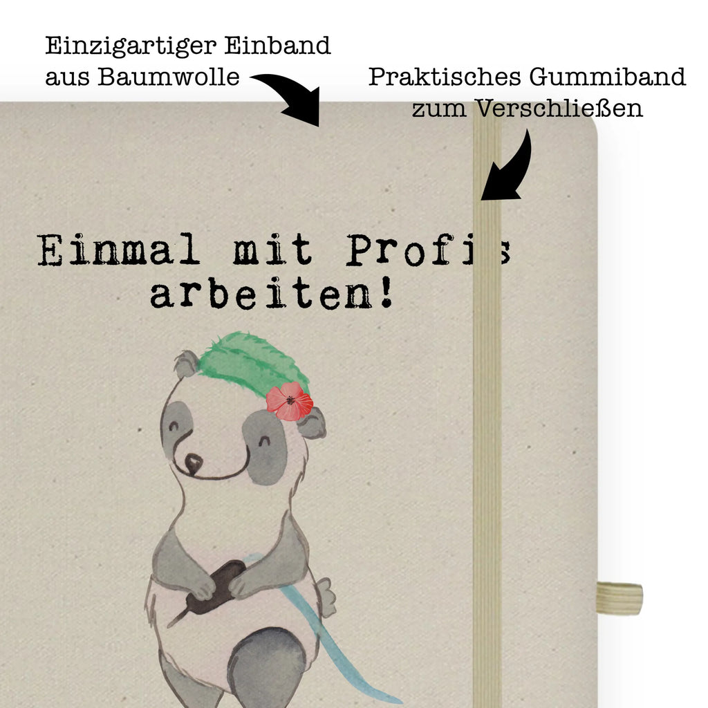 Bawełniany notatnik DIN A4 Tatuażystka Pasja Zawód, Wykształcenie, Jubileusz, Pożegnanie, Emerytura, Kolega, Koleżanka, Prezent, Dawać, Pracownik, Współpracownik, Firma, Dziękuję, Dziękuję bardzo