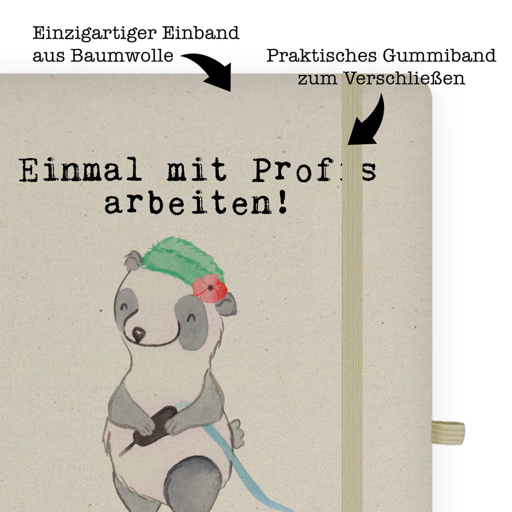 Bawełniany notatnik DIN A4 Tatuażystka Pasja Zawód, Wykształcenie, Jubileusz, Pożegnanie, Emerytura, Kolega, Koleżanka, Prezent, Dawać, Pracownik, Współpracownik, Firma, Dziękuję, Dziękuję bardzo