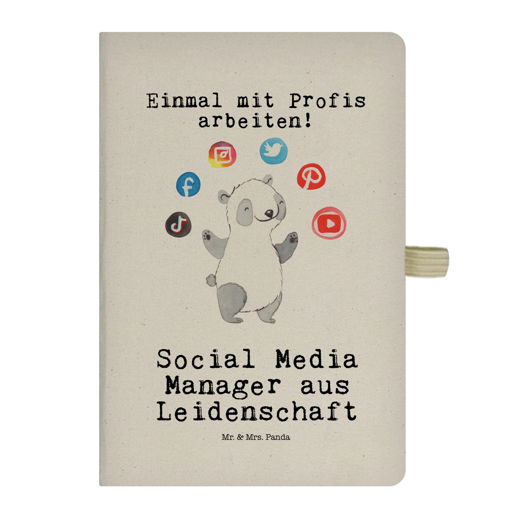 Cotton notebook Social Media Manager Passion writing book, notebook, diary, notepad, entry book, journal, address book, sketchbook, notes, gift, gift idea, best, farewell gift, passing exam, anniversary, retirement, promotion, job start, sayings, funny, profession