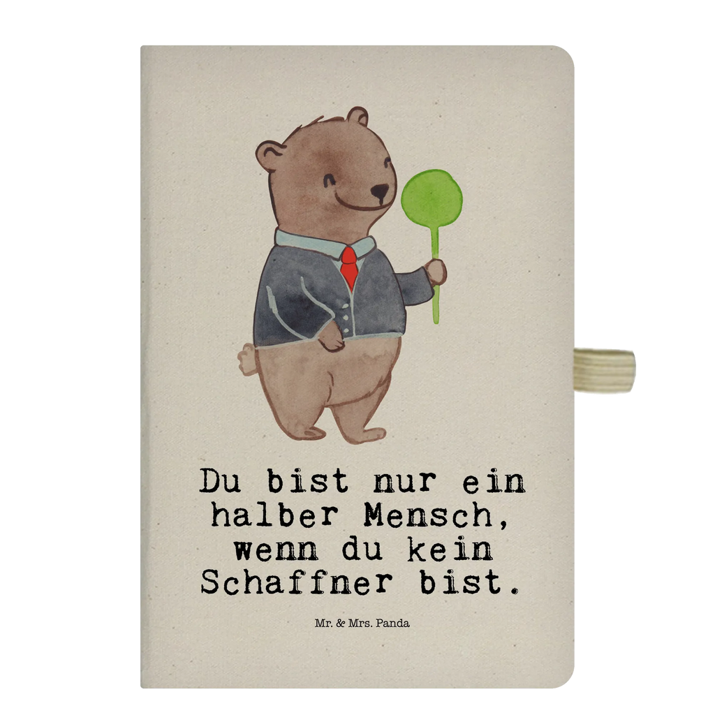 Bawełniany notes DIN A5 konduktor serce Zawód, Wykształcenie, Jubileusz, Pożegnanie, Emerytura, Kolega, Koleżanka, Prezent, Dawać, Pracownik, Współpracownik, Firma, Dziękuję, Dziękuję bardzo