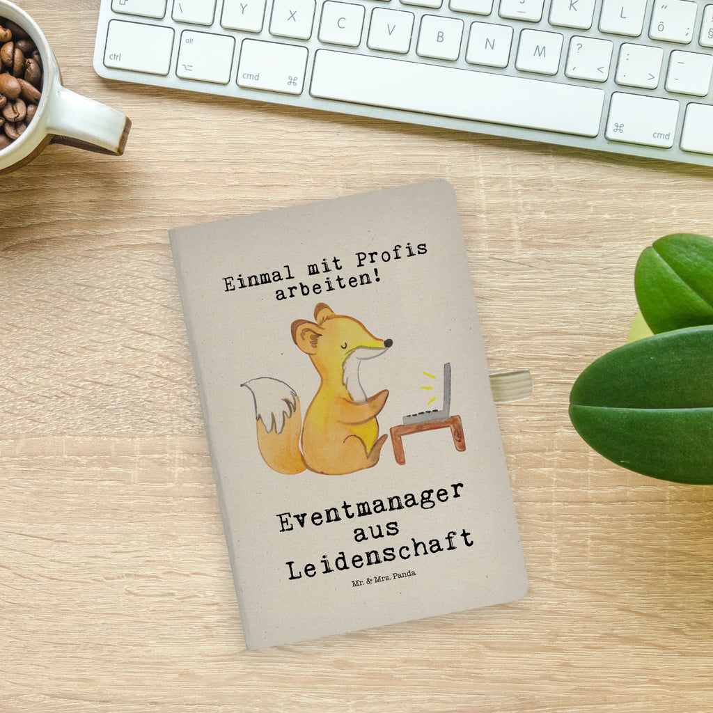 Cotton notebook Event Manager Passion notebook, entry book, diary, notes, notepad, address book, journal, writing book, sketchbook, gift, gift idea, best, farewell gift, passing exam, anniversary, retirement, promotion, job start, sayings, funny, profession