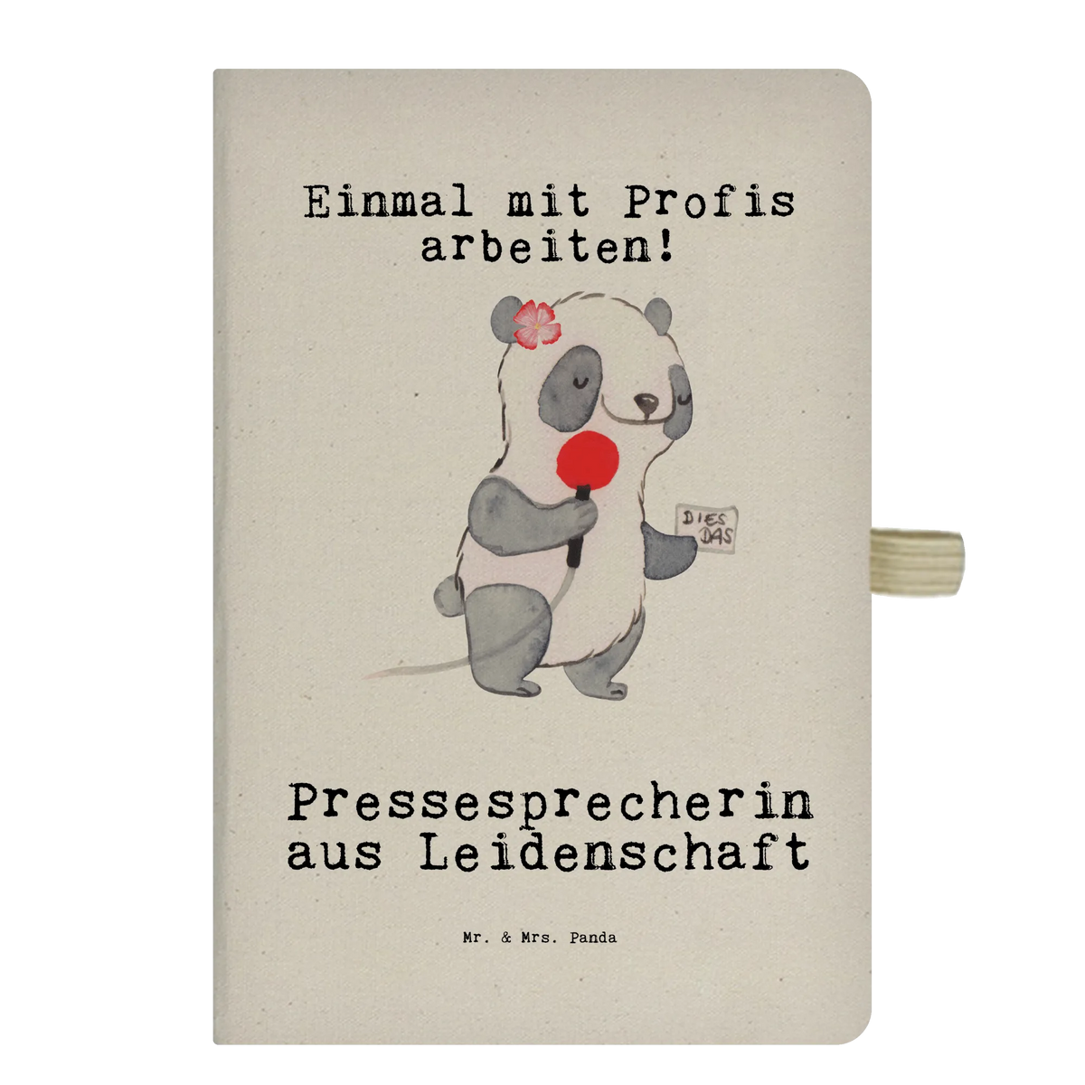 Bawełniany notes DIN A5 Rzeczniczka prasowa pasja Prezent, Dziękuję, Zawód, Wykształcenie, Jubileusz, Pożegnanie, Emerytura, Kolega, Koleżanka, Dawać, Pracownik, Współpracownik, Dziękuję bardzo