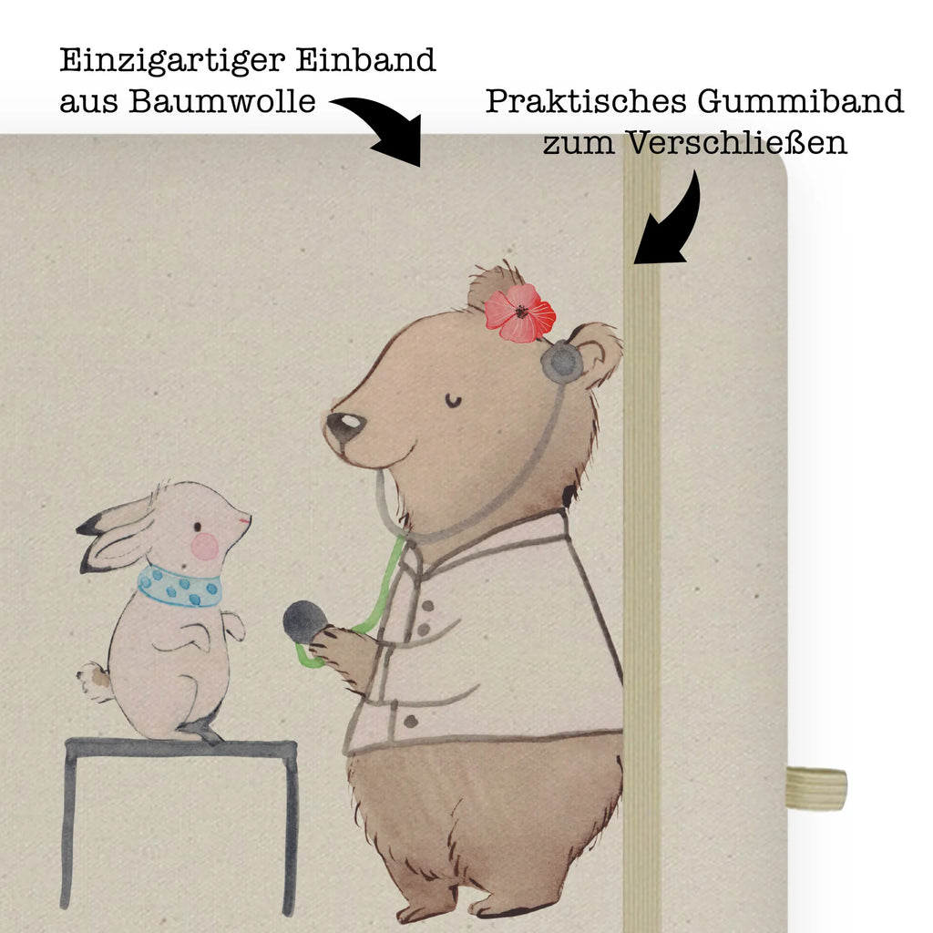 Cotton notebook veterinarian heart entry book, sketchbook, journal, notes, notebook, notepad, address book, writing book, diary, gift, gift idea, best, farewell gift, passing exam, anniversary, retirement, promotion, job start, sayings, funny, profession