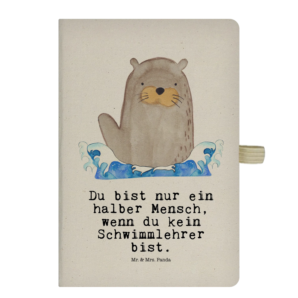 Cotton notebook Swimming Instructor Heart notepad, journal, writing book, entry book, address book, sketchbook, notebook, notes, diary, gift, gift idea, best, farewell gift, passing exam, anniversary, retirement, promotion, job start, sayings, funny, profession