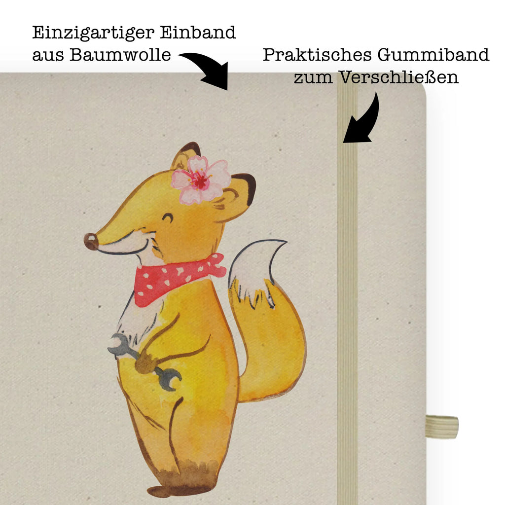 Cotton notebook Automotive Mechatronics Technician Heart notepad, writing book, notes, entry book, sketchbook, address book, diary, journal, notebook, gift, gift idea, best, farewell gift, passing exam, anniversary, retirement, promotion, job start, sayings, funny, profession