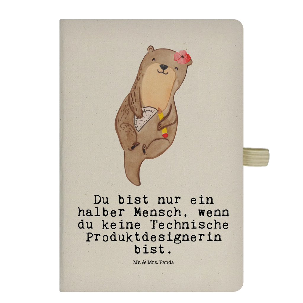 Bawełniany notes DIN A5 Techniczna projektantka produktu serce Zawód, Wykształcenie, Jubileusz, Pożegnanie, Emerytura, Kolega, Koleżanka, Prezent, Dawać, Pracownik, Współpracownik, Firma, Dziękuję, Dziękuję bardzo