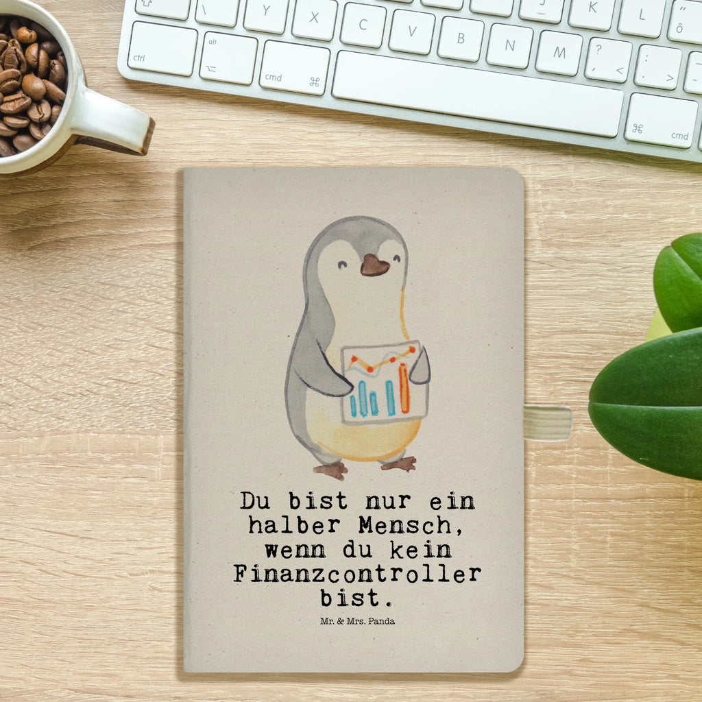 Cotton notebook Financial Controller Heart sketchbook, writing book, diary, notepad, journal, notes, entry book, notebook, address book, gift, gift idea, best, farewell gift, passing exam, anniversary, retirement, promotion, job start, sayings, funny, profession