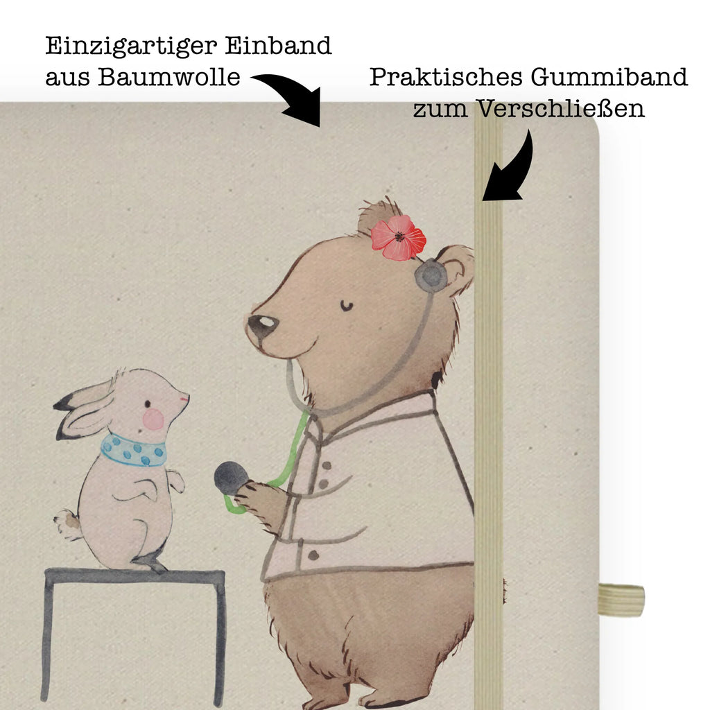 Cotton notebook veterinarian heart entry book, sketchbook, journal, notes, notebook, notepad, address book, writing book, diary, gift, gift idea, best, farewell gift, passing exam, anniversary, retirement, promotion, job start, sayings, funny, profession