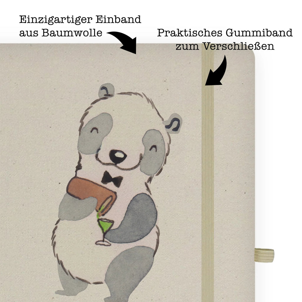 Cotton notebook bartender heart diary, writing book, journal, notepad, entry book, notebook, notes, address book, sketchbook, gift, gift idea, best, farewell gift, passing exam, anniversary, retirement, promotion, job start, sayings, funny, profession