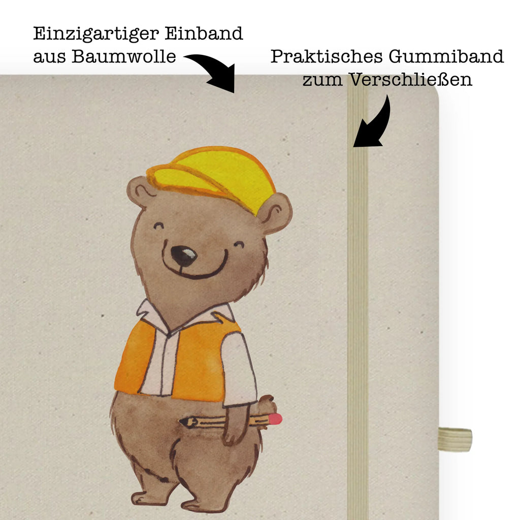 Cotton notebook civil engineer Heart notes, sketchbook, notebook, address book, notepad, writing book, journal, diary, entry book, gift, gift idea, best, farewell gift, passing exam, anniversary, retirement, promotion, job start, sayings, funny, profession