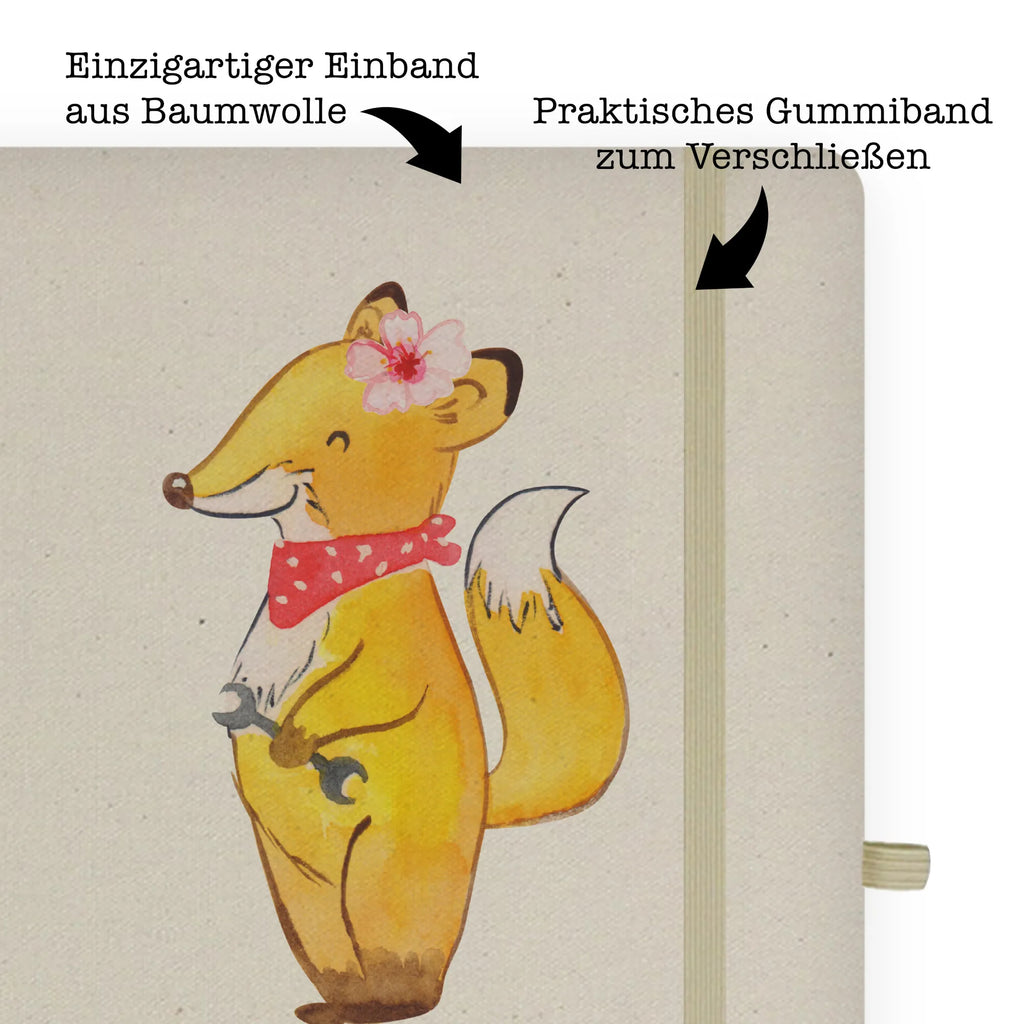 Cotton notebook Automotive Mechatronics Technician Heart notepad, writing book, notes, entry book, sketchbook, address book, diary, journal, notebook, gift, gift idea, best, farewell gift, passing exam, anniversary, retirement, promotion, job start, sayings, funny, profession