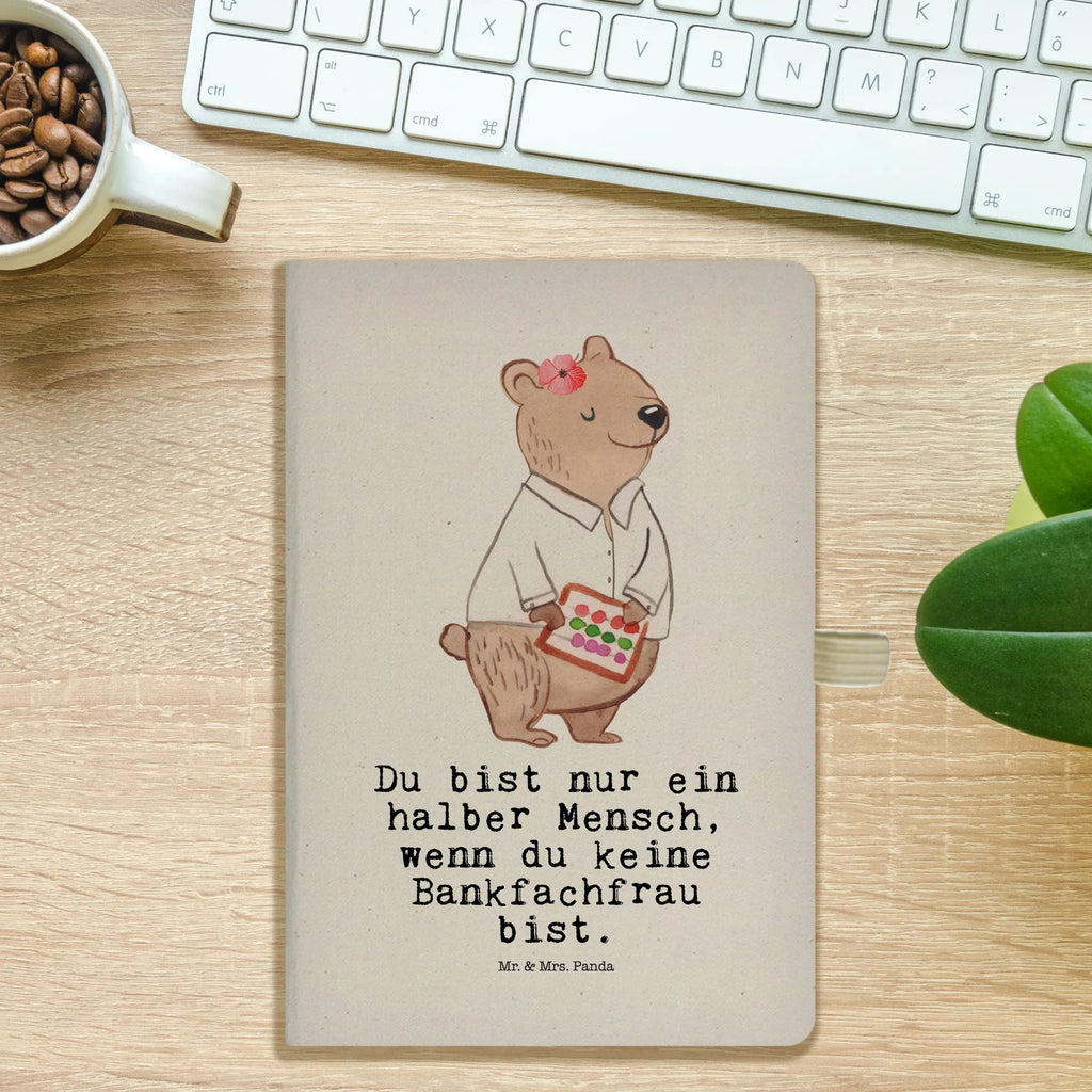 Cotton notebook bank clerk heart address book, journal, entry book, writing book, notepad, sketchbook, notebook, diary, notes, gift, gift idea, best, farewell gift, passing exam, anniversary, retirement, promotion, job start, sayings, funny, profession