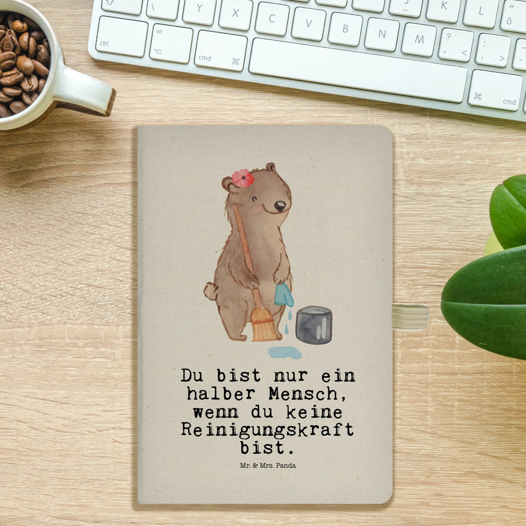 Cotton notebook Cleaning Staff Heart diary, notepad, journal, writing book, address book, notes, notebook, entry book, sketchbook, gift, gift idea, best, farewell gift, passing exam, anniversary, retirement, promotion, job start, sayings, funny, profession