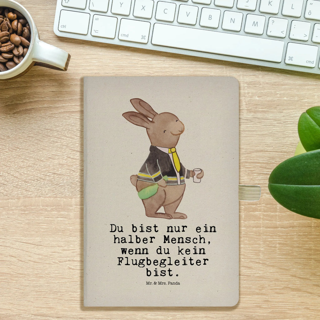 Bawełniany notes DIN A5 Steward serce Zawód, Wykształcenie, Jubileusz, Pożegnanie, Emerytura, Kolega, Koleżanka, Prezent, Dawać, Pracownik, Współpracownik, Firma, Dziękuję, Dziękuję bardzo