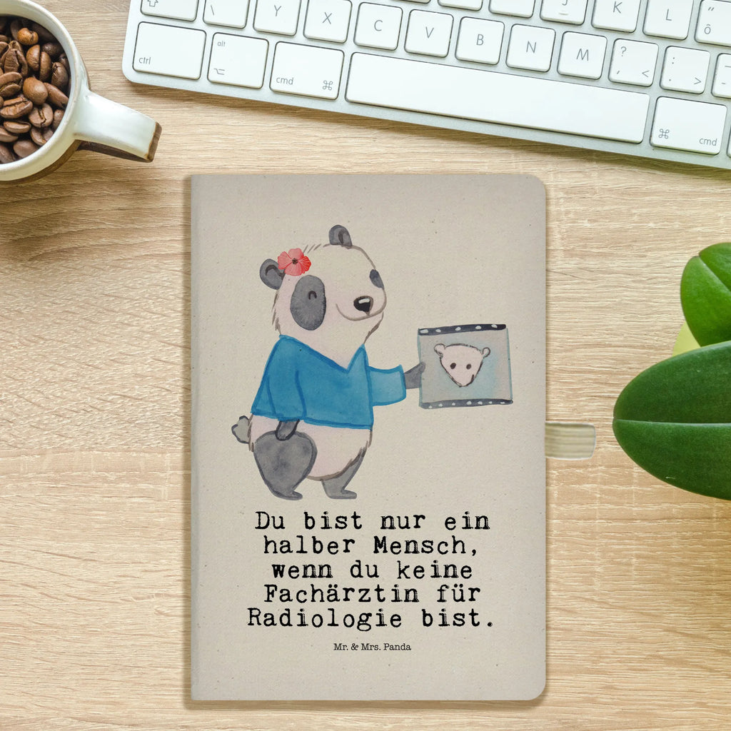 Bawełniany notatnik DIN A4 Specjalistka radiologii Serce Zawód, Wykształcenie, Jubileusz, Pożegnanie, Emerytura, Kolega, Koleżanka, Prezent, Dawać, Pracownik, Współpracownik, Firma, Dziękuję, Dziękuję bardzo