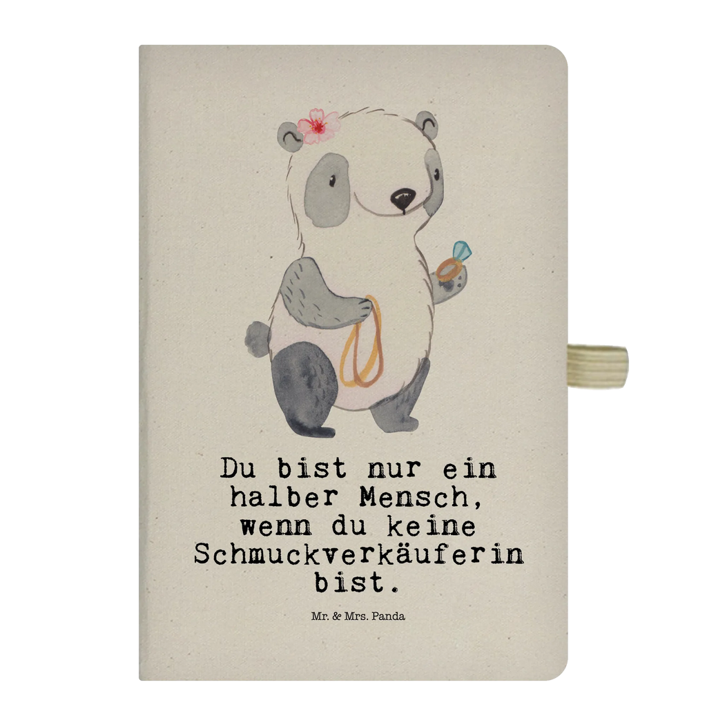 Bawełniany notes DIN A5 Sprzedawczyni biżuterii Serce Zawód, Wykształcenie, Jubileusz, Pożegnanie, Emerytura, Kolega, Koleżanka, Prezent, Dawać, Pracownik, Współpracownik, Firma, Dziękuję, Dziękuję bardzo