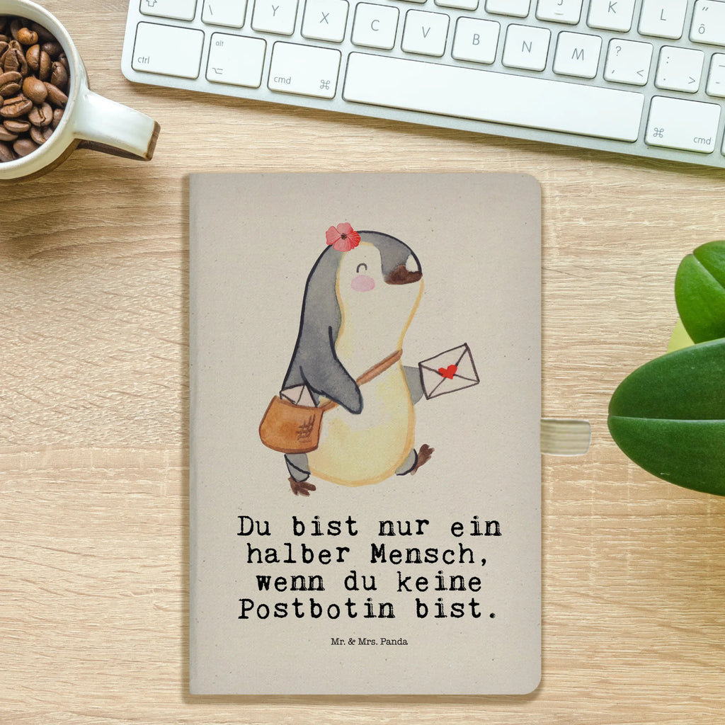 Bawełniany notatnik DIN A4 listonoszka serce Zawód, Wykształcenie, Jubileusz, Pożegnanie, Emerytura, Kolega, Koleżanka, Prezent, Dawać, Pracownik, Współpracownik, Firma, Dziękuję, Dziękuję bardzo