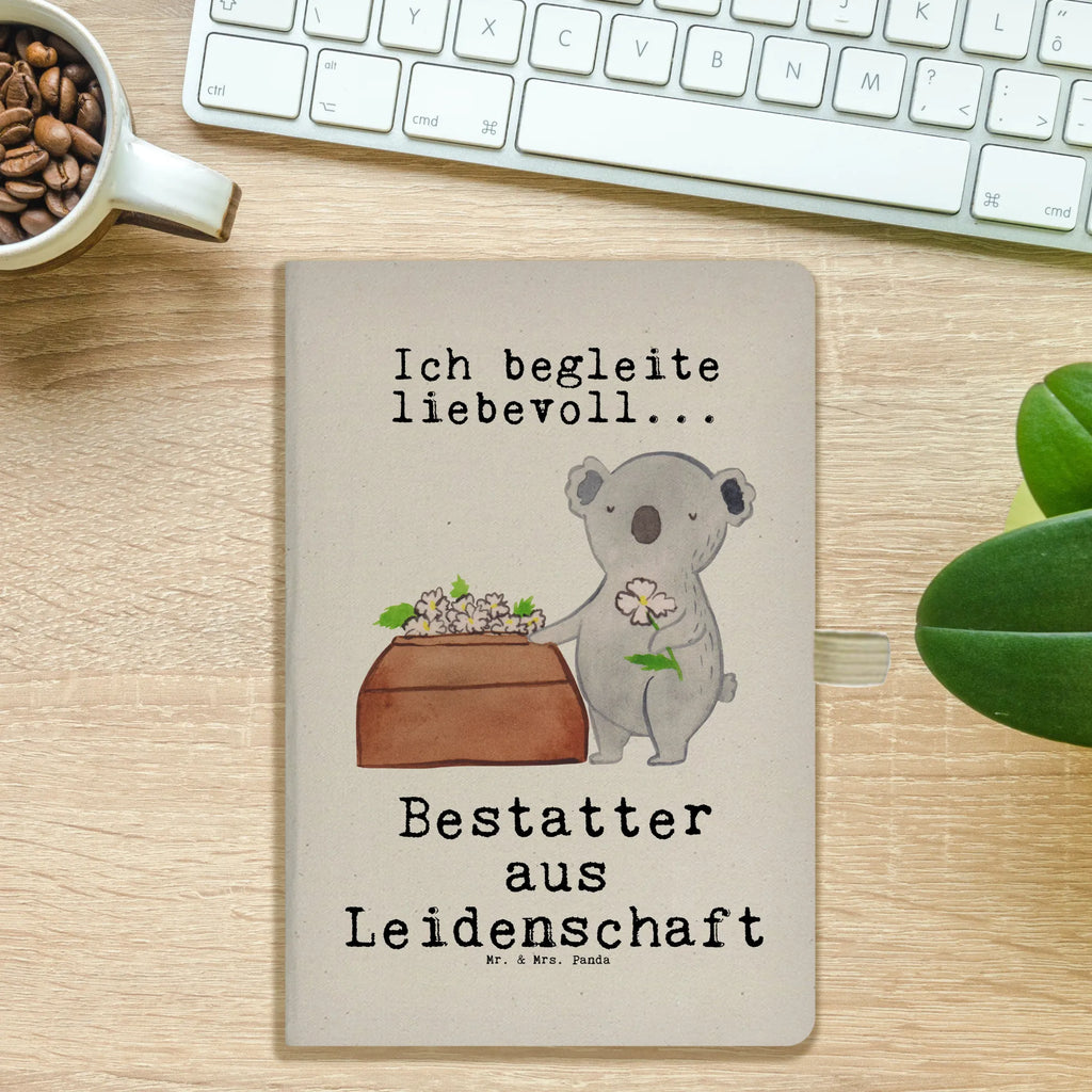 Cotton notebook undertaker Passion diary, notepad, writing book, address book, sketchbook, notes, journal, entry book, notebook, gift, gift idea, best, farewell gift, passing exam, anniversary, retirement, promotion, job start, sayings, funny, profession