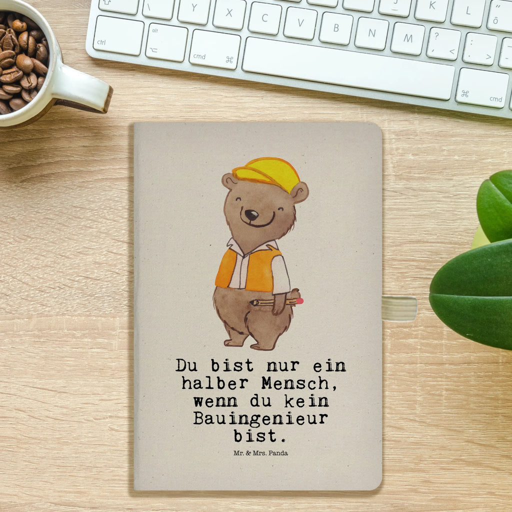 Cotton notebook civil engineer Heart notes, sketchbook, notebook, address book, notepad, writing book, journal, diary, entry book, gift, gift idea, best, farewell gift, passing exam, anniversary, retirement, promotion, job start, sayings, funny, profession